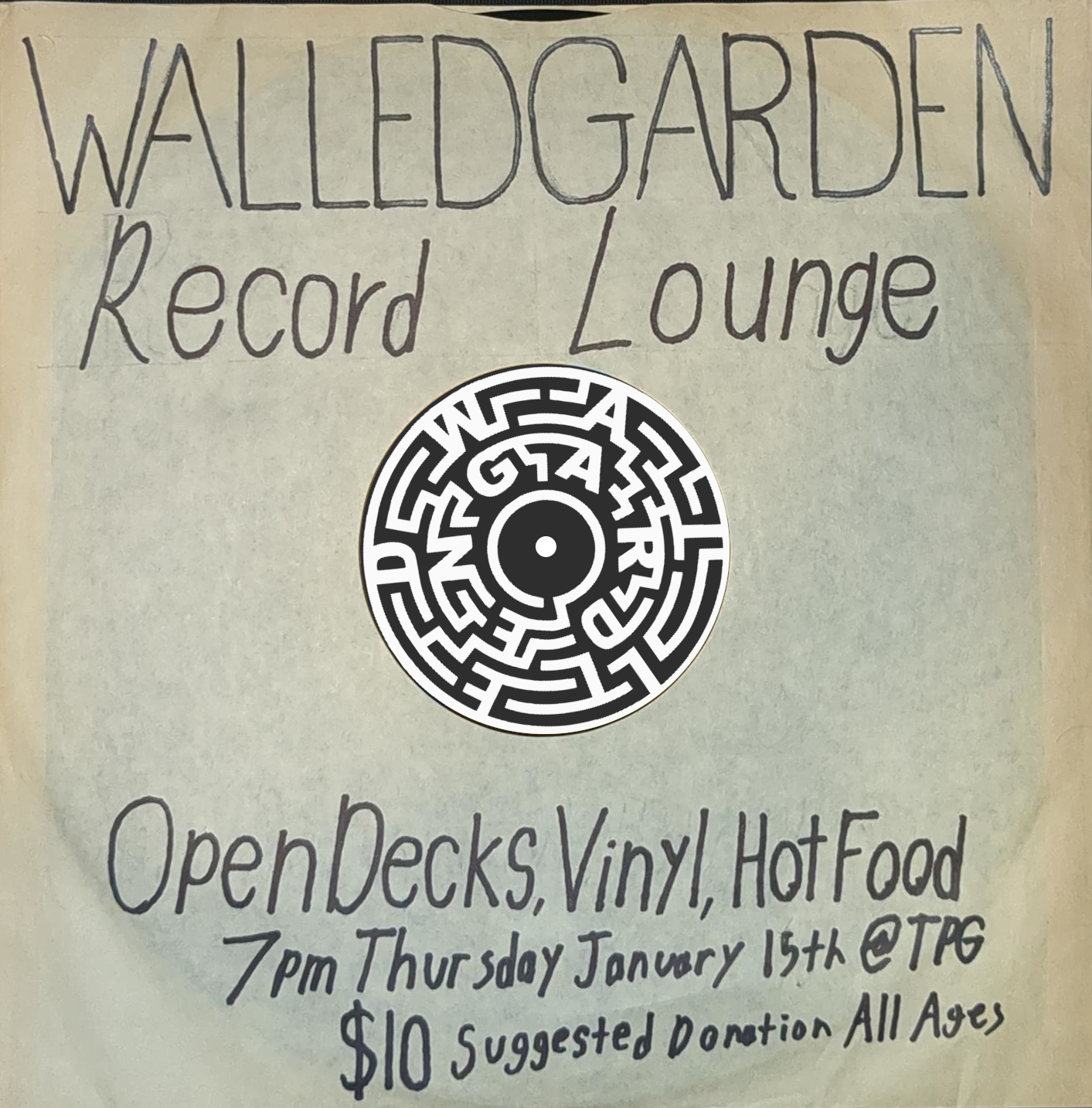 Walled Garden Record Lounge 01-15-26